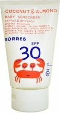 Korres Детский солнцезащитный крем с кокосом и миндалем SPF30