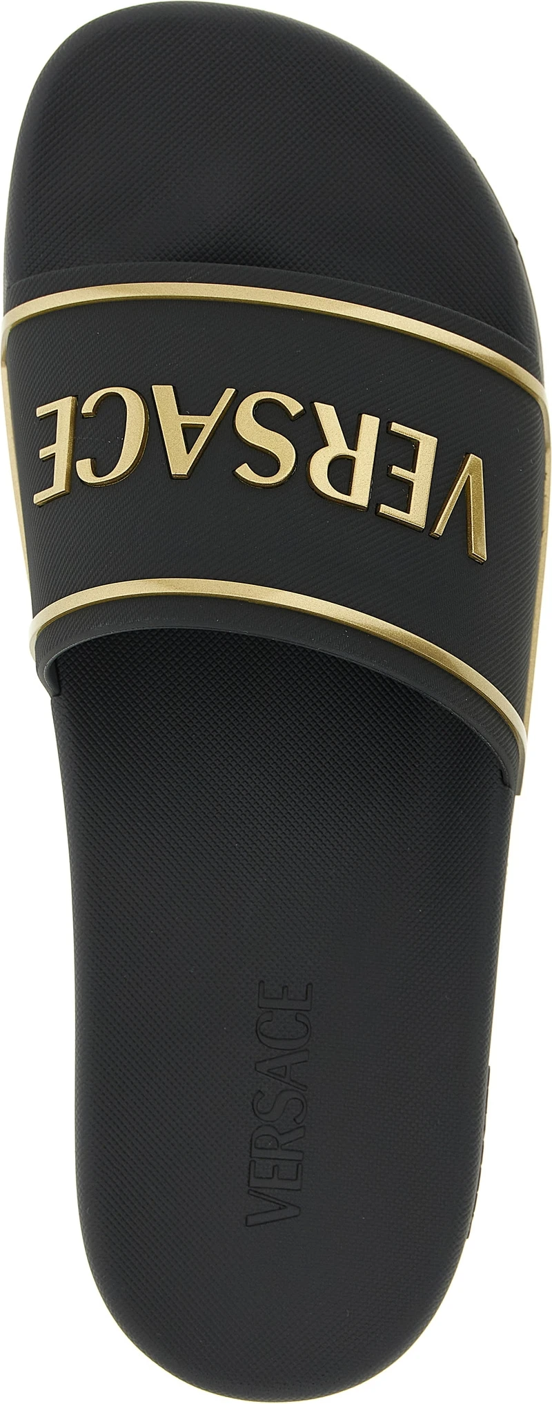 Шлепанцы Versace Черные из полиуретана