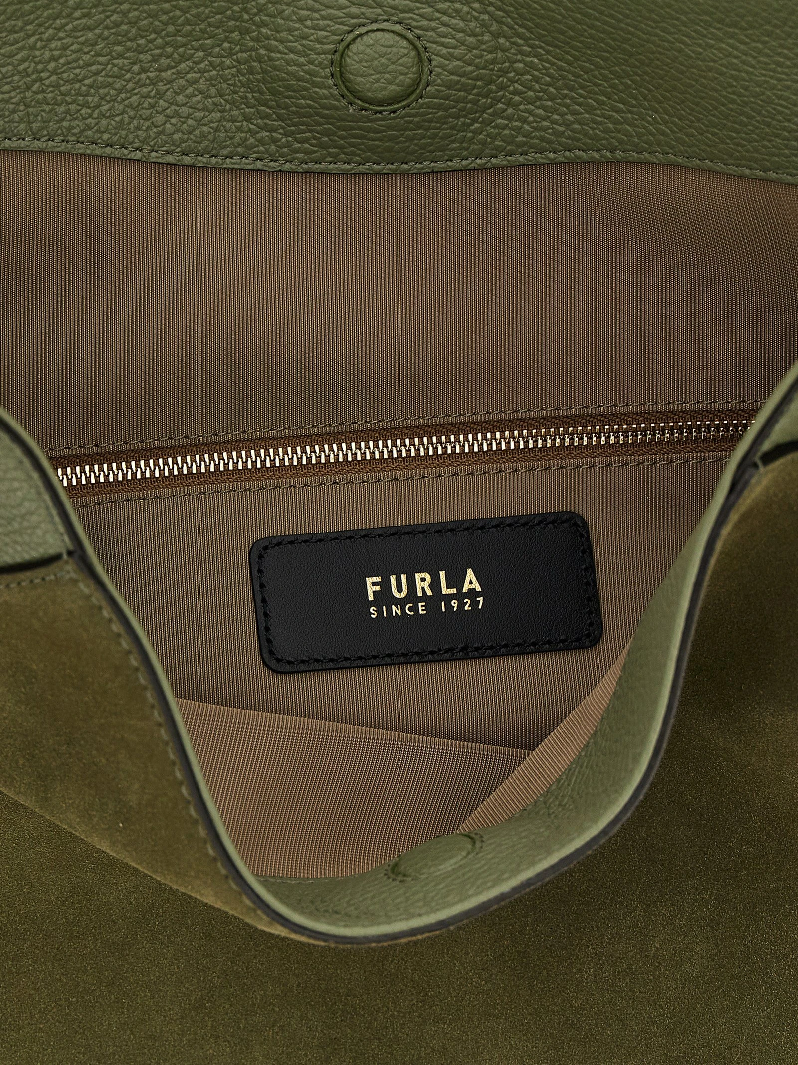 Сумка Furla из двухцветной телячьей кожи