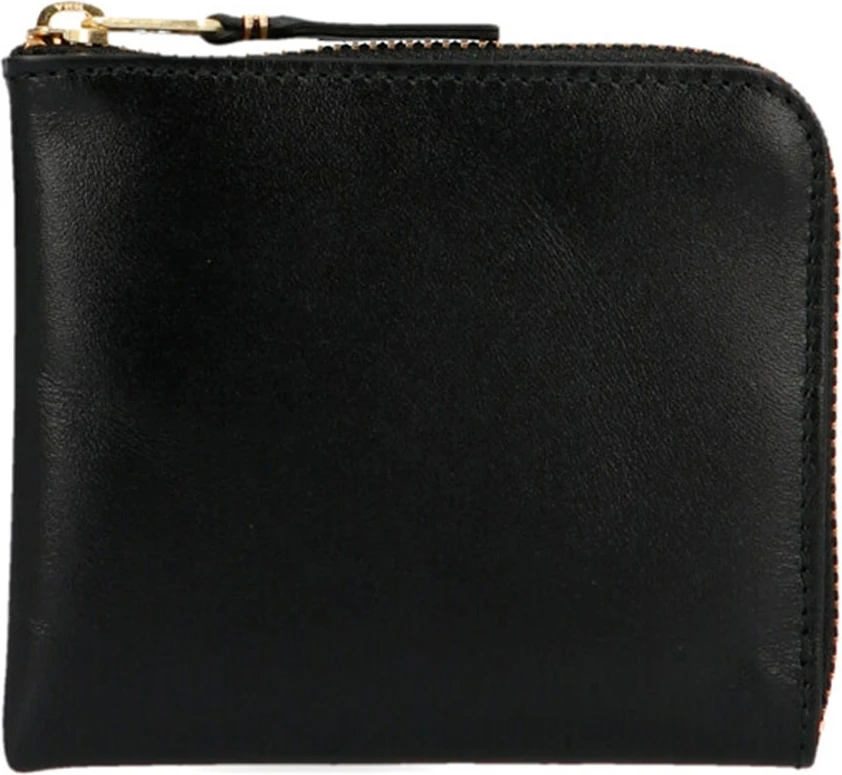 Кошелек Comme Des Garcons Черная телячья кожа