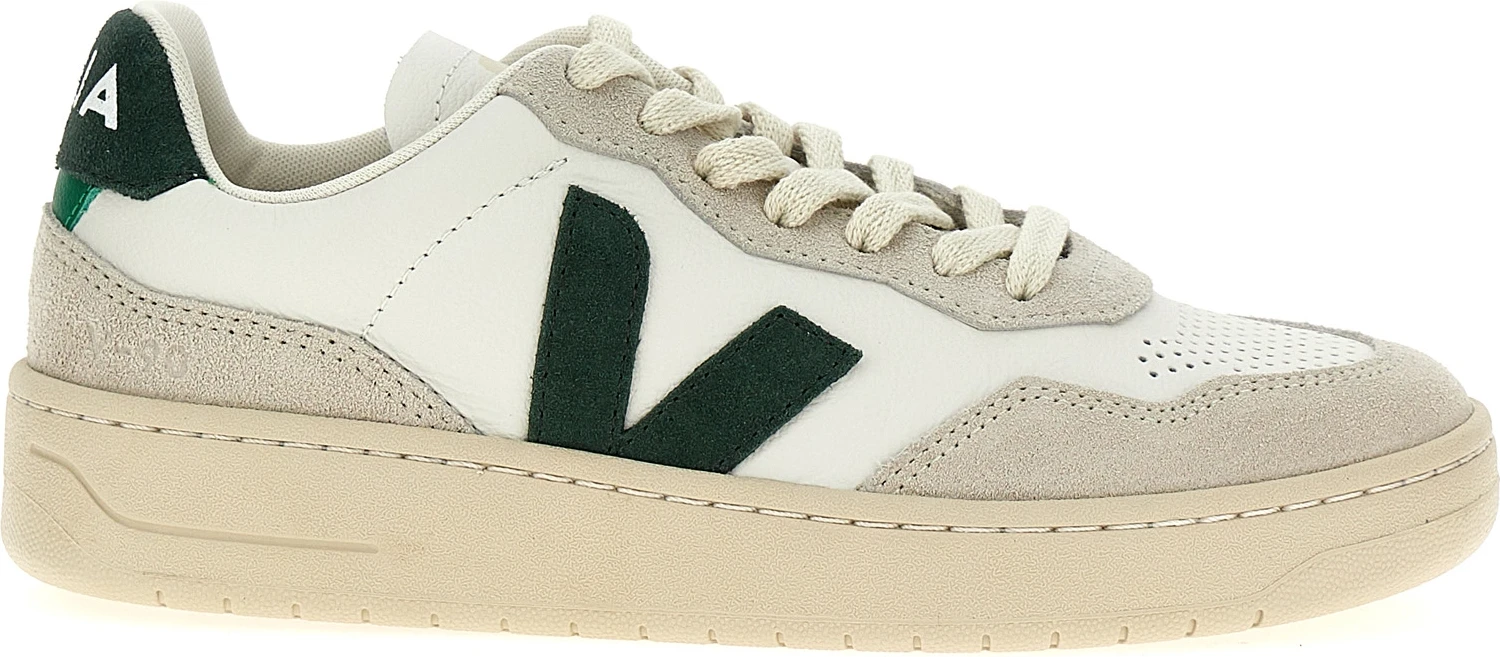 Низкие кроссовки Veja из двухцветной кожи