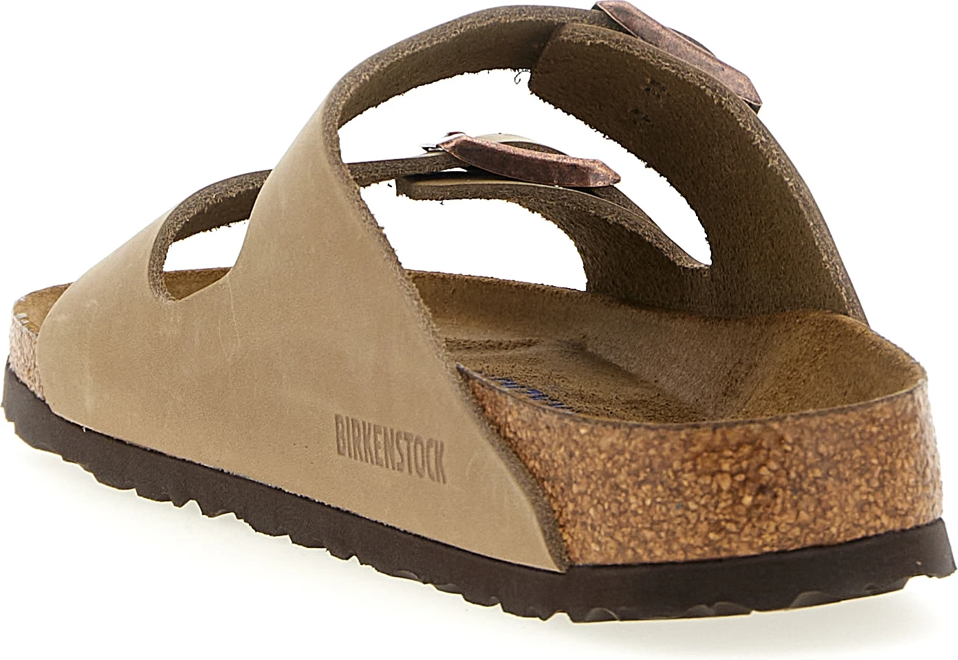 Коричневые кожаные сандалии Birkenstock