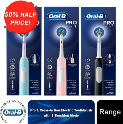 Электрическая перезаряжаемая зубная щетка Oral-B Pro 1 Crossaction