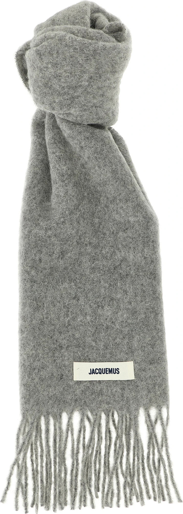 Gray Alpaca Leather Foulard Jacquemus