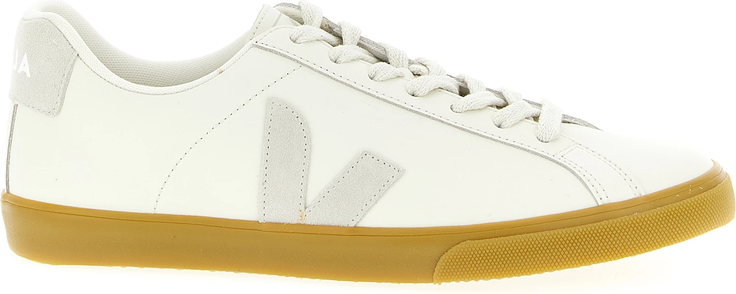 Кроссовки Veja из телячьей кожи бежевые низкие