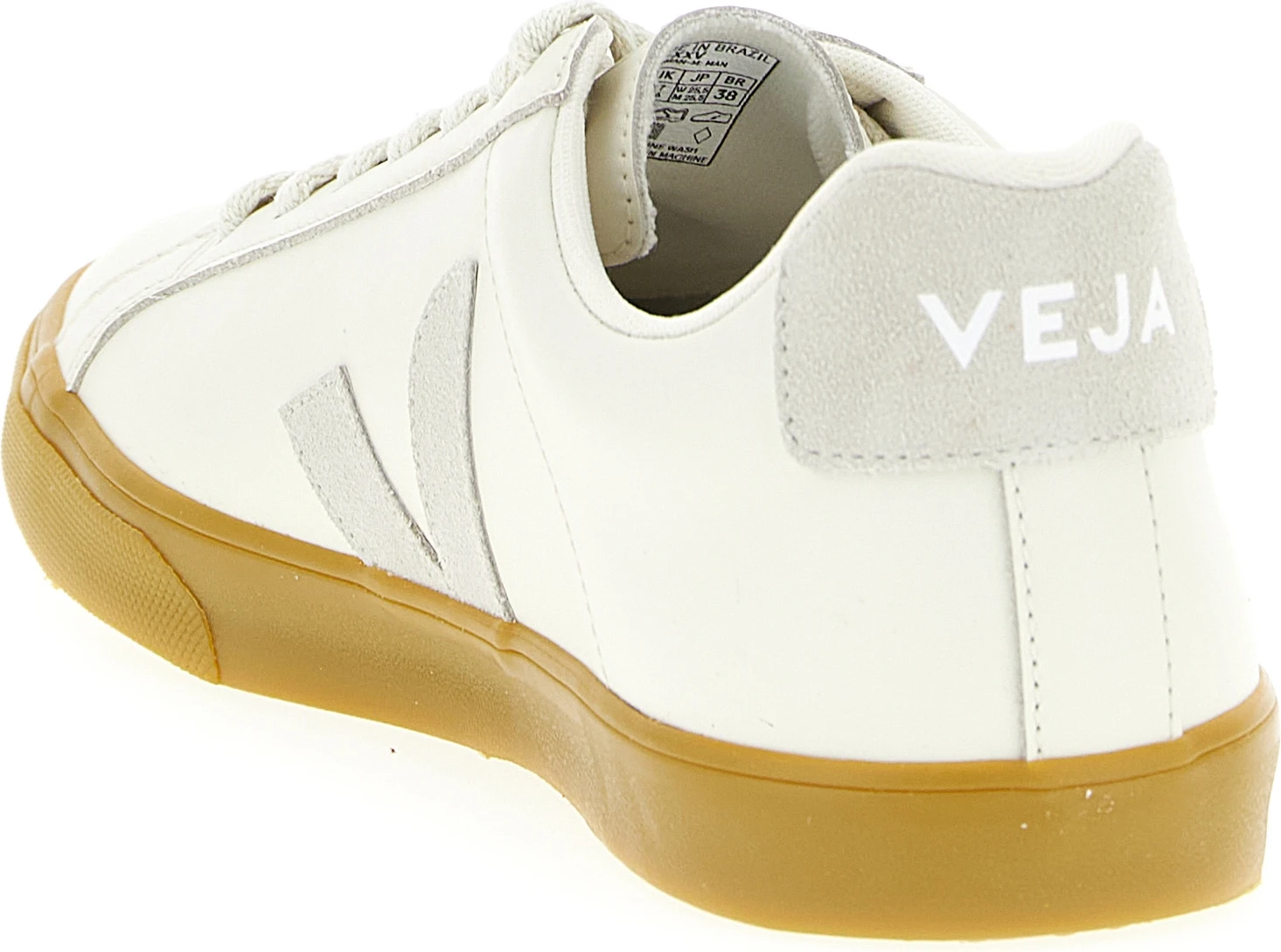Кроссовки Veja из телячьей кожи бежевые низкие