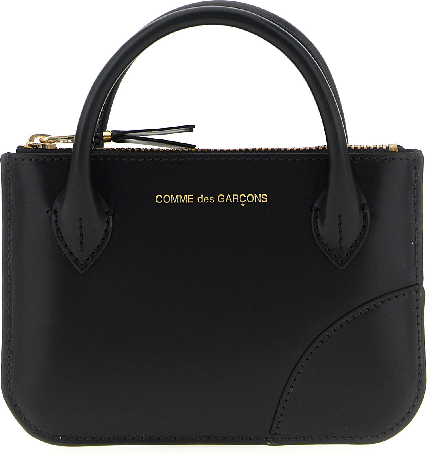 Кошелек для монет Comme Des Garcons Black Cowhide Cardholder