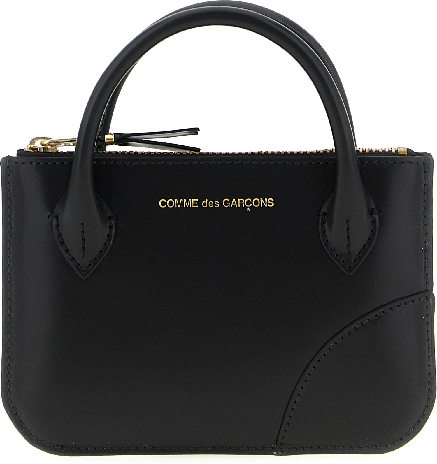 Кошелек для монет Comme Des Garcons Black Cowhide Cardholder