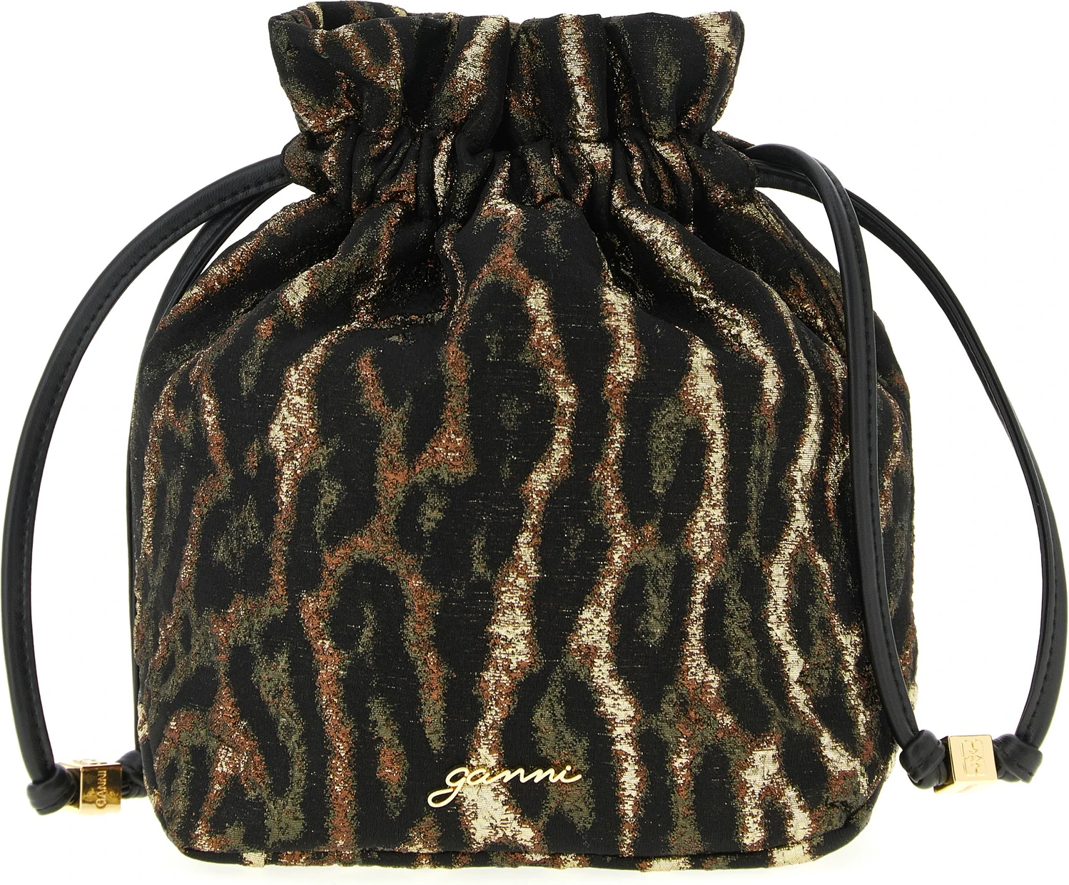 Клатч GANNI Metallic Bou Bucket