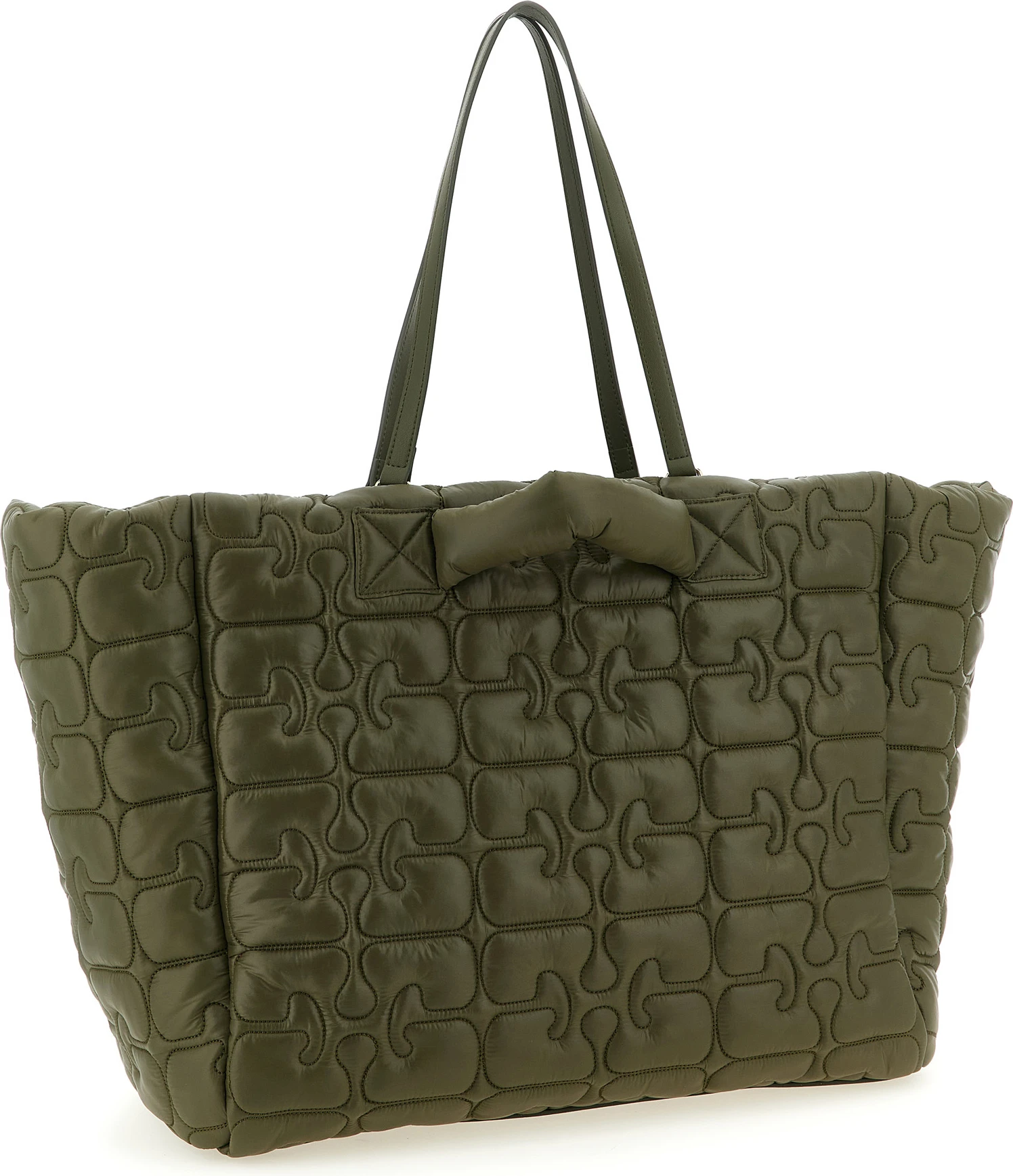 Сумка-тоут GANNI Bicolor Recycled Polyamide