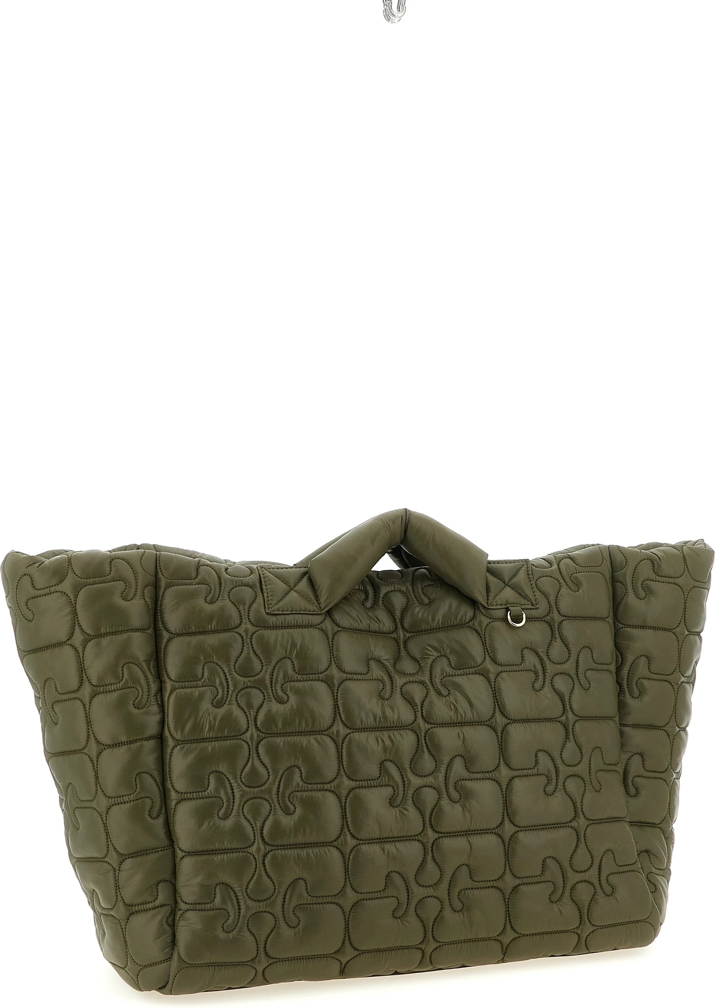 Сумка-тоут GANNI Bicolor Recycled Polyamide