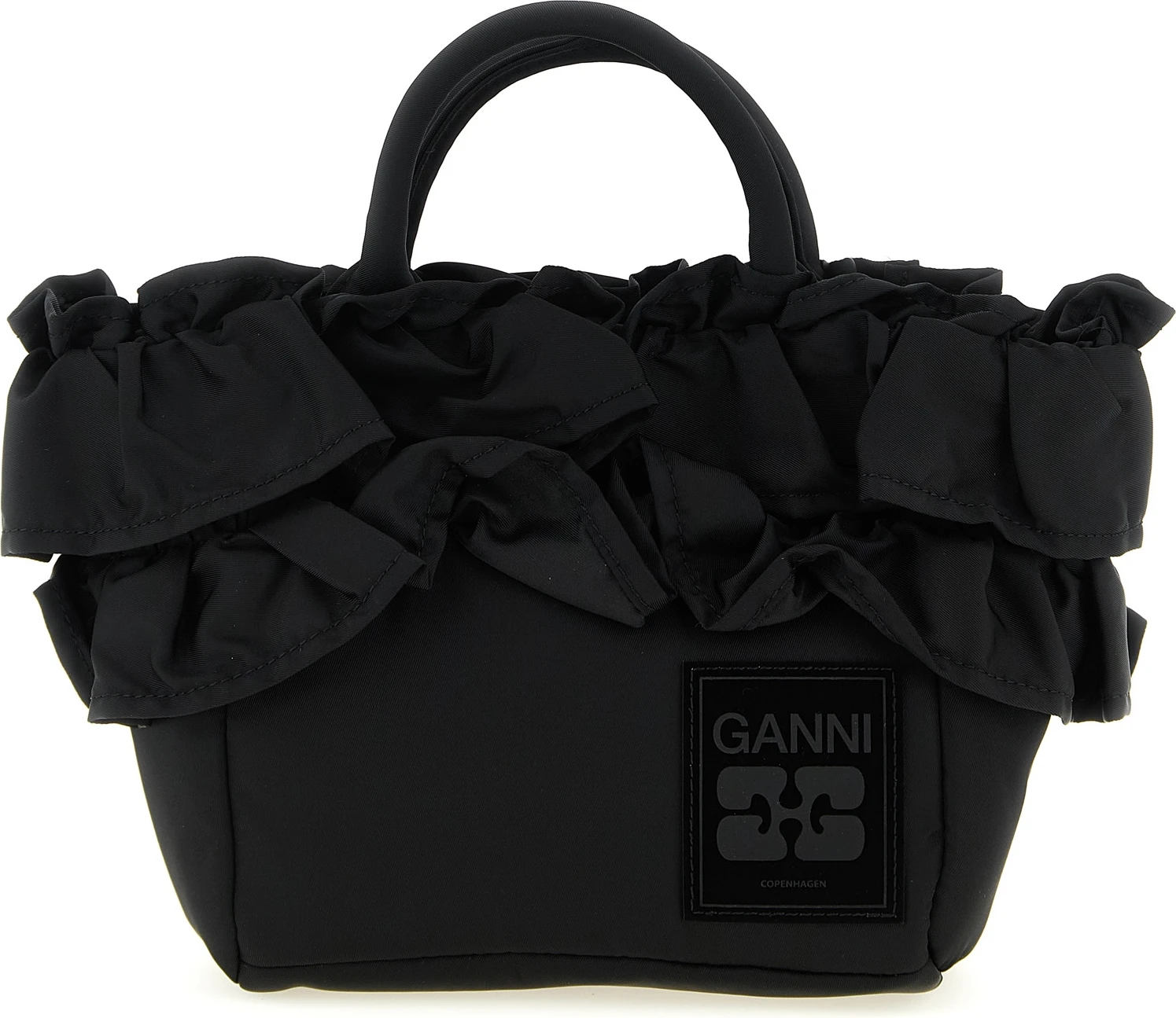 Сумка GANNI Mini Shopper Ruffle