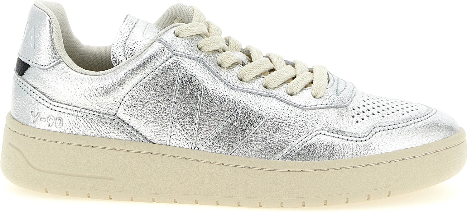 Кроссовки Silver Veja из натуральной кожи, низкие