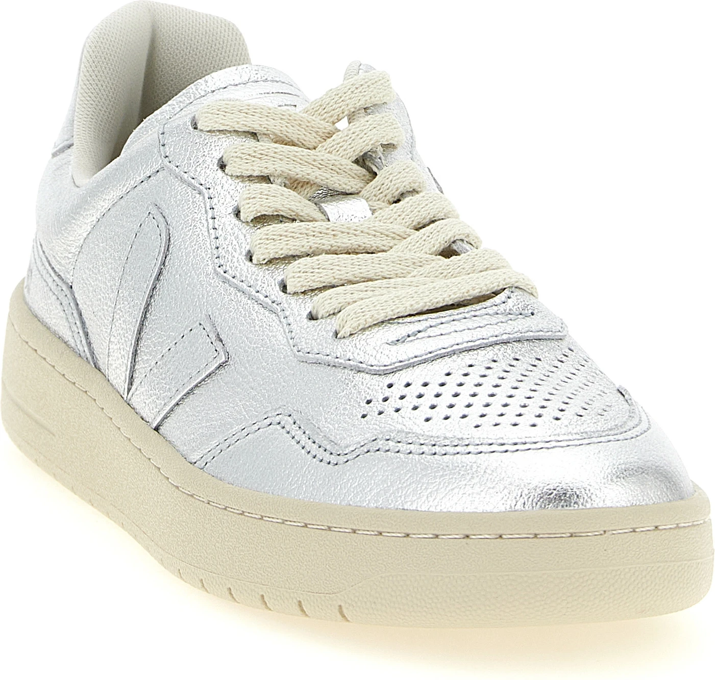 Кроссовки Silver Veja из натуральной кожи, низкие