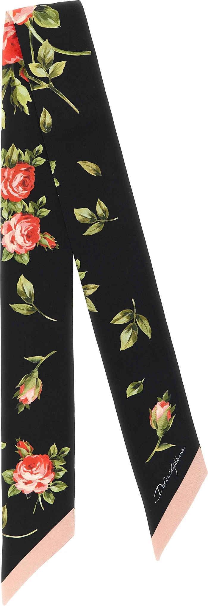 Платок Dolce & Gabbana Черный Шелковый