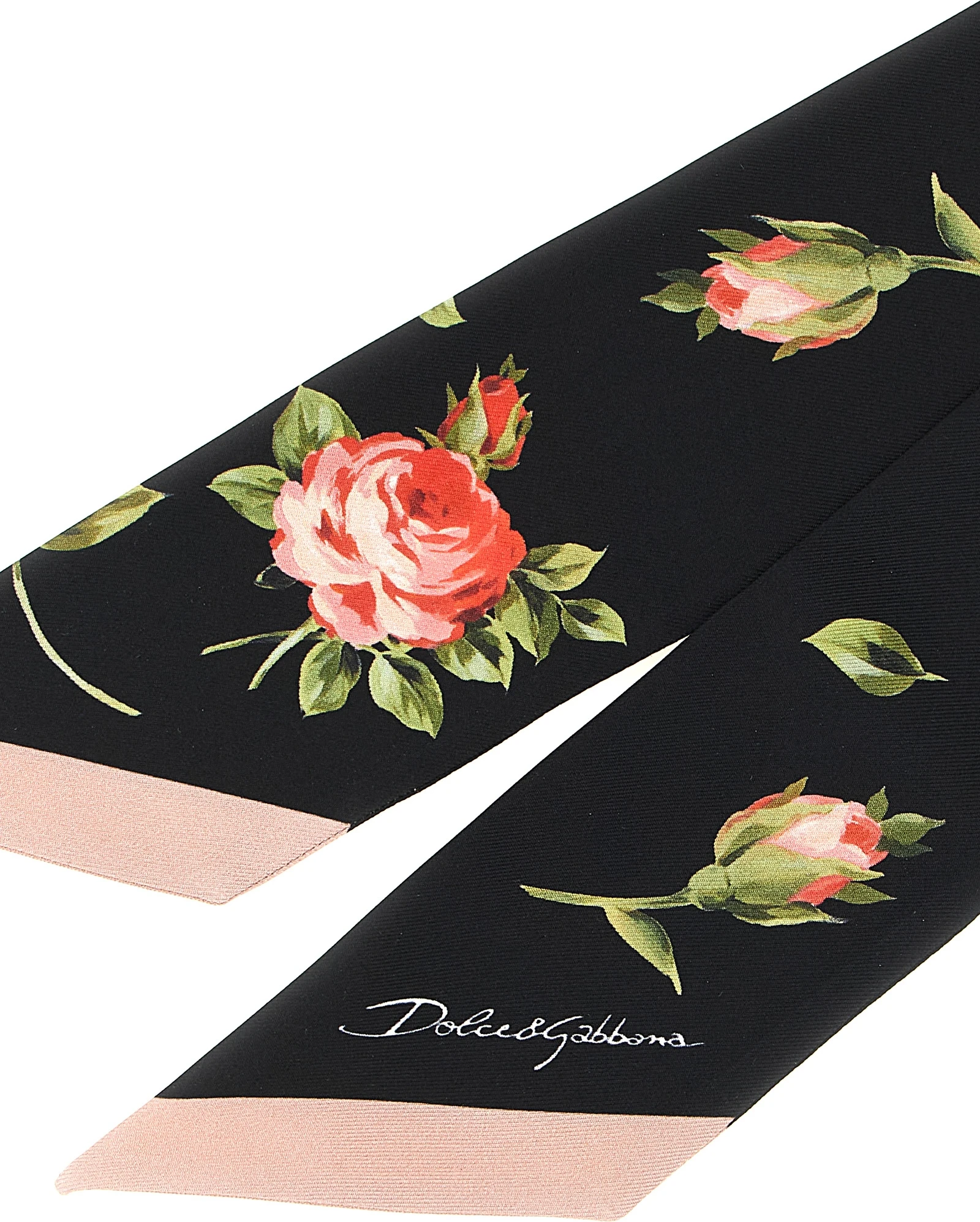 Платок Dolce & Gabbana Черный Шелковый