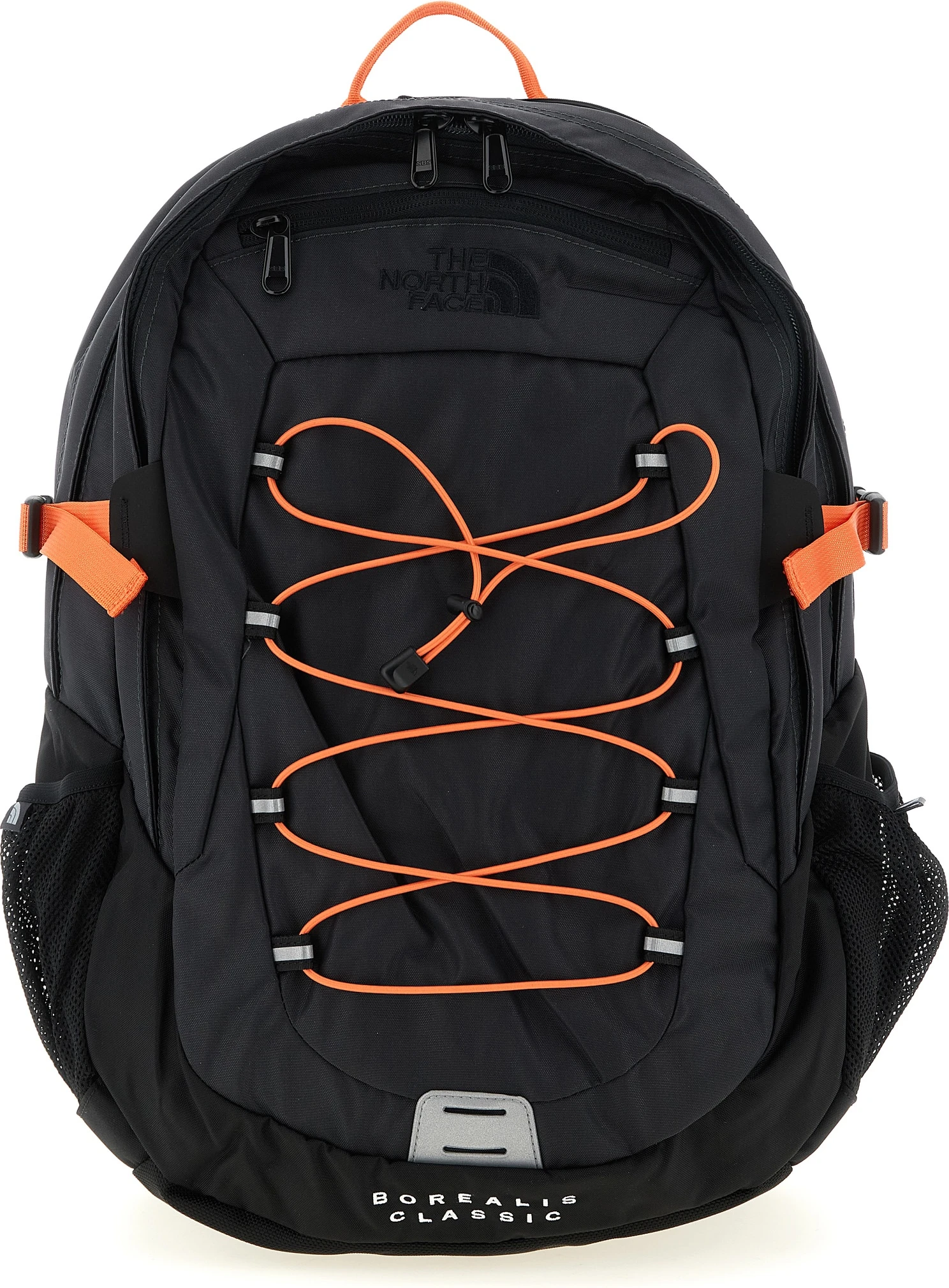 Серый нейлоновый рюкзак The North Face