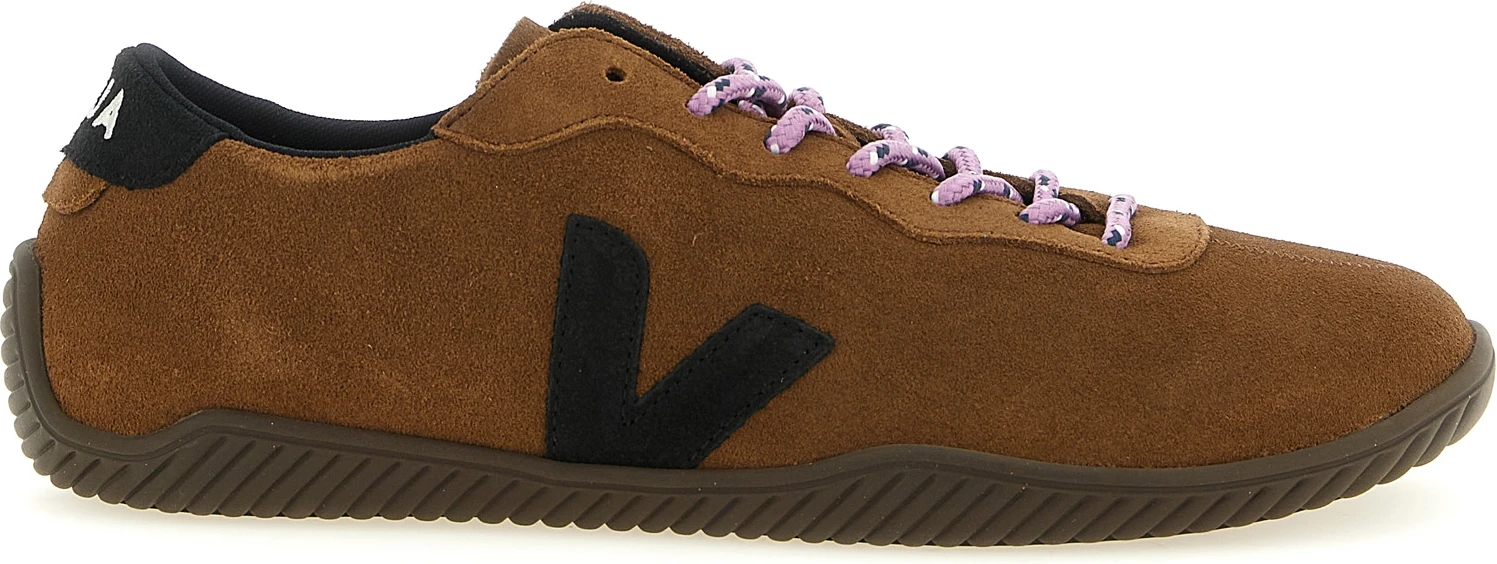 Кроссовки Veja из коричневой телячьей кожи, низкие