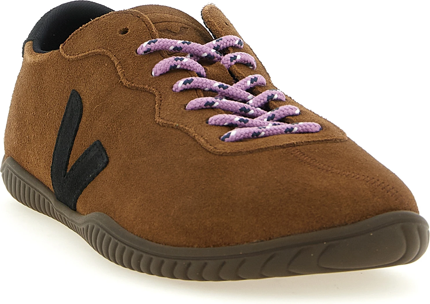 Кроссовки Veja из коричневой телячьей кожи, низкие