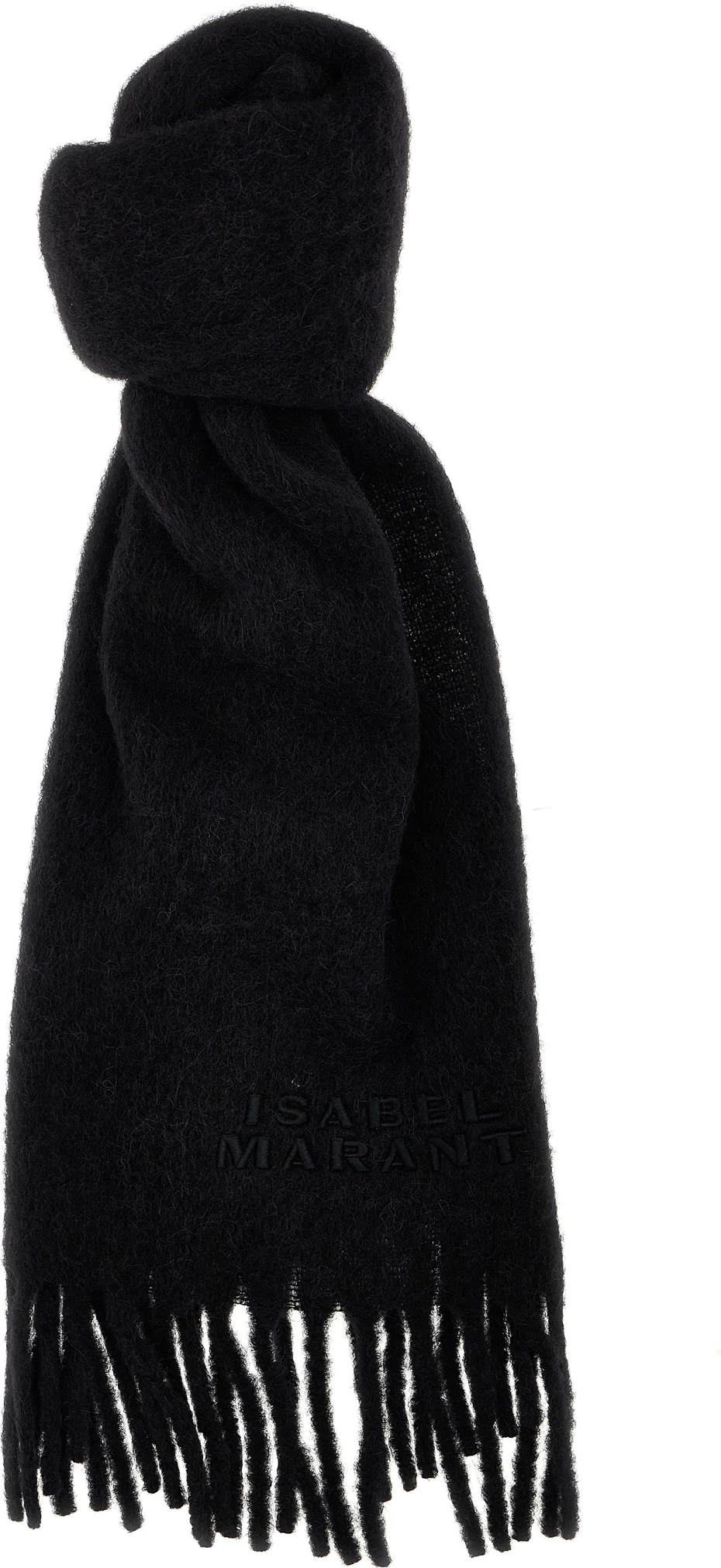 Черный шарф из альпаки Isabel Marant