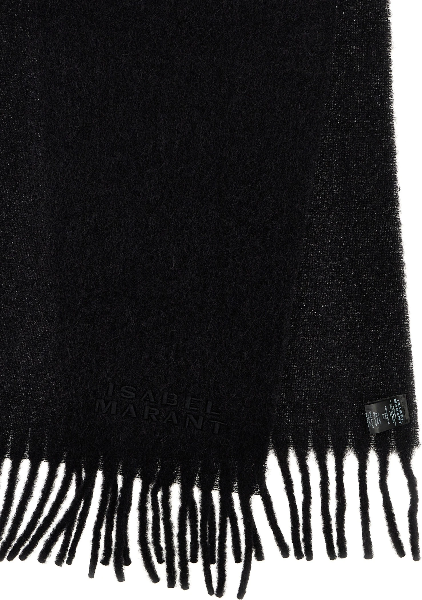 Черный шарф из альпаки Isabel Marant