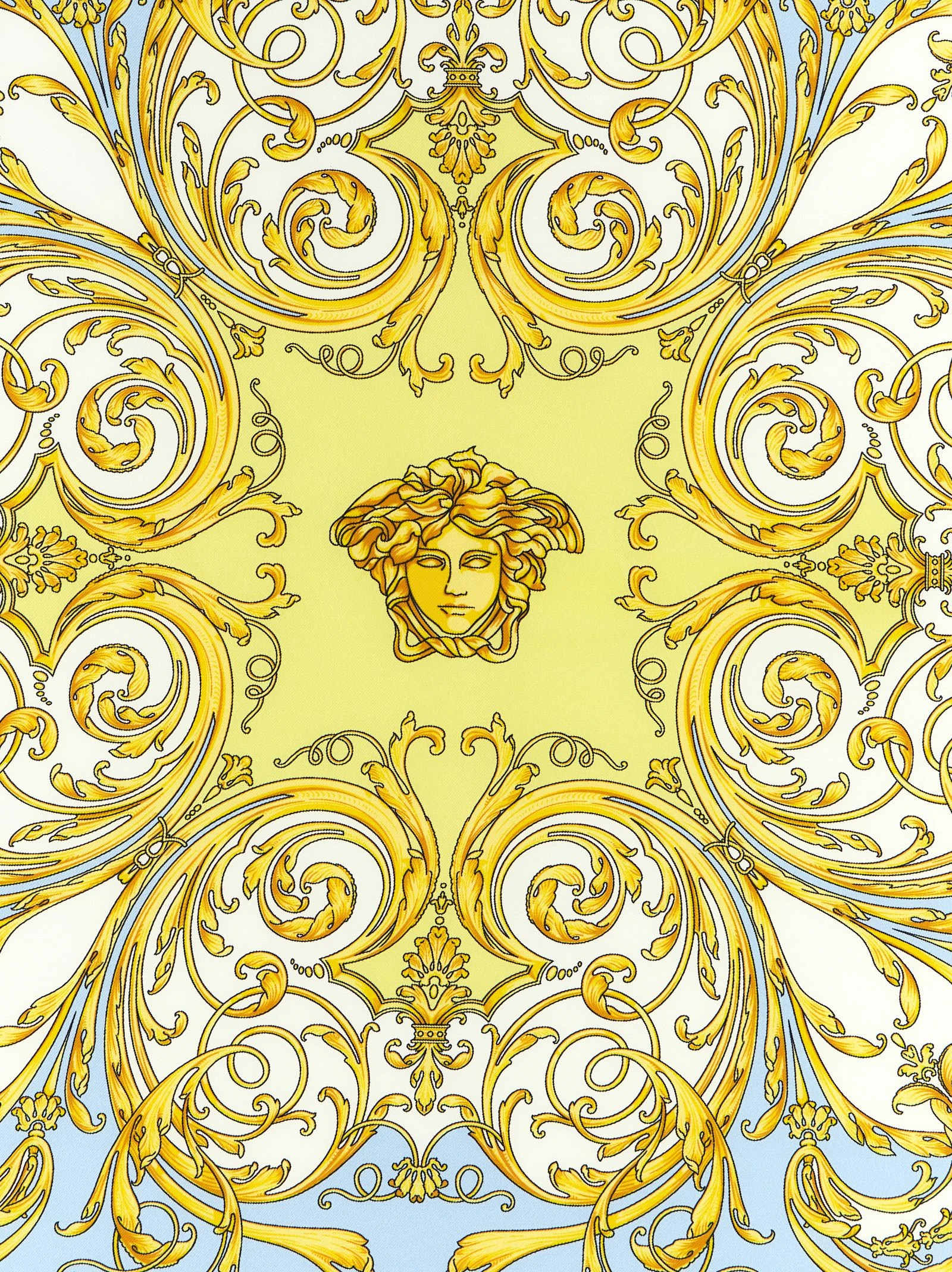 Шелковый шарф Versace Multicolor