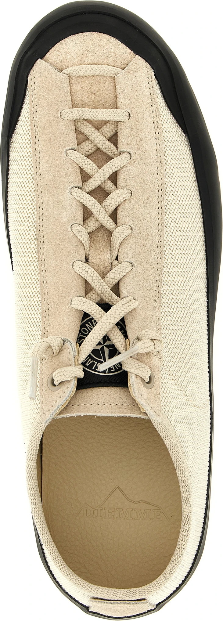 Кроссовки Stone Island Бежевые Низкие из Телячьей Кожи