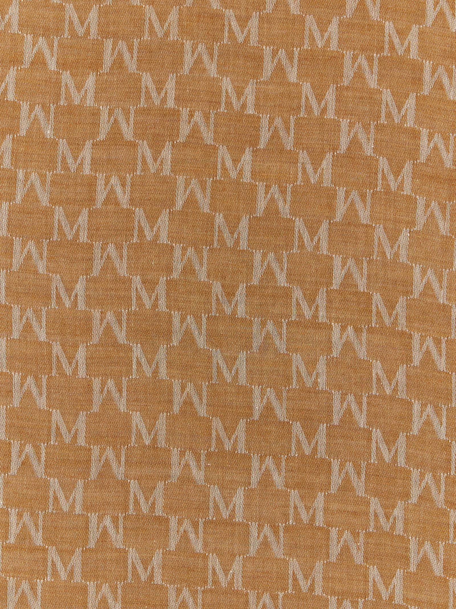 Платок Max Mara коричневый хлопковый
