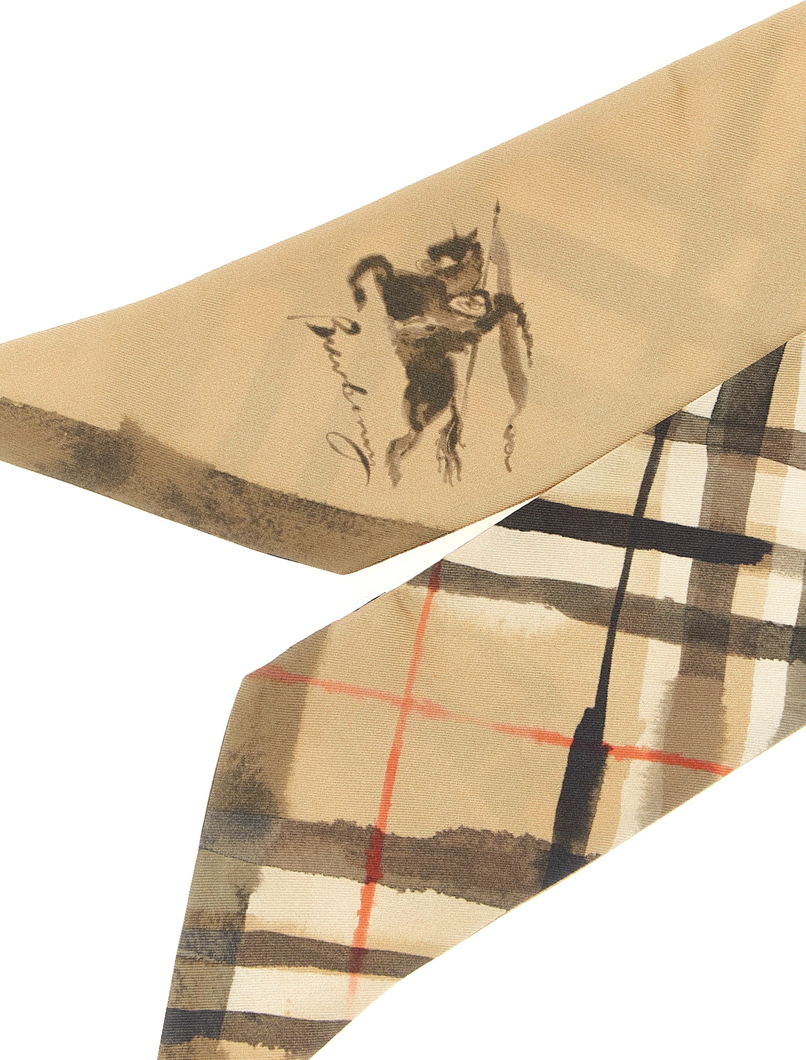 Шарф Burberry Check Watercolor-Effect Scarf