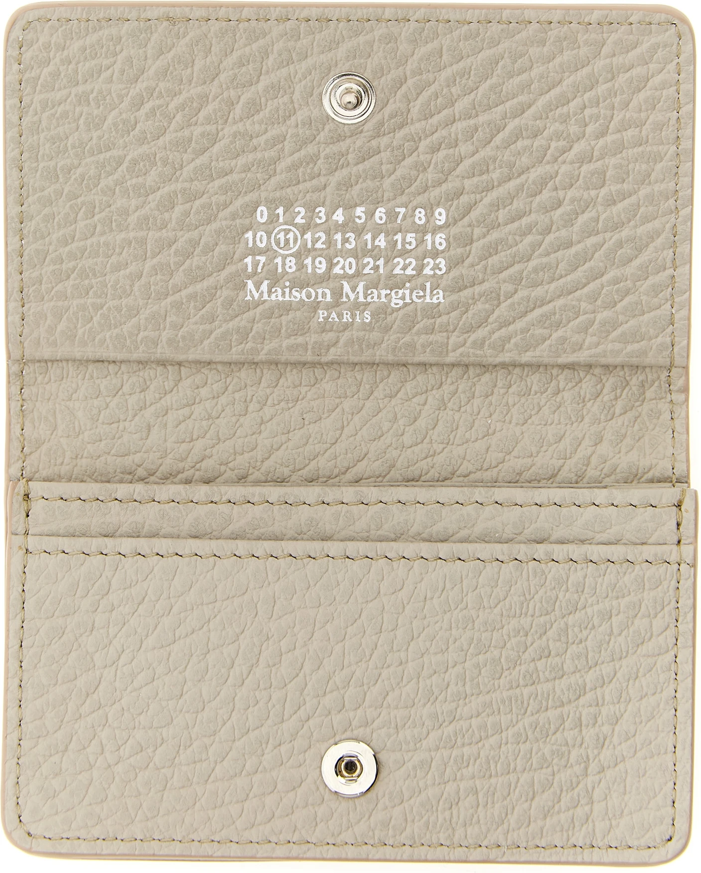Кардхолдер из серой кожи быка от Maison Margiela
