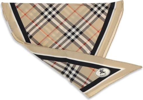 Шелковый шарф Burberry Check Silk Scarf