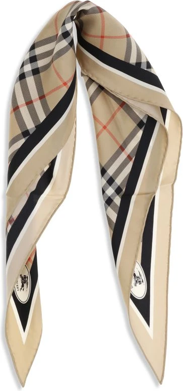 Шелковый шарф Burberry Check Silk Scarf