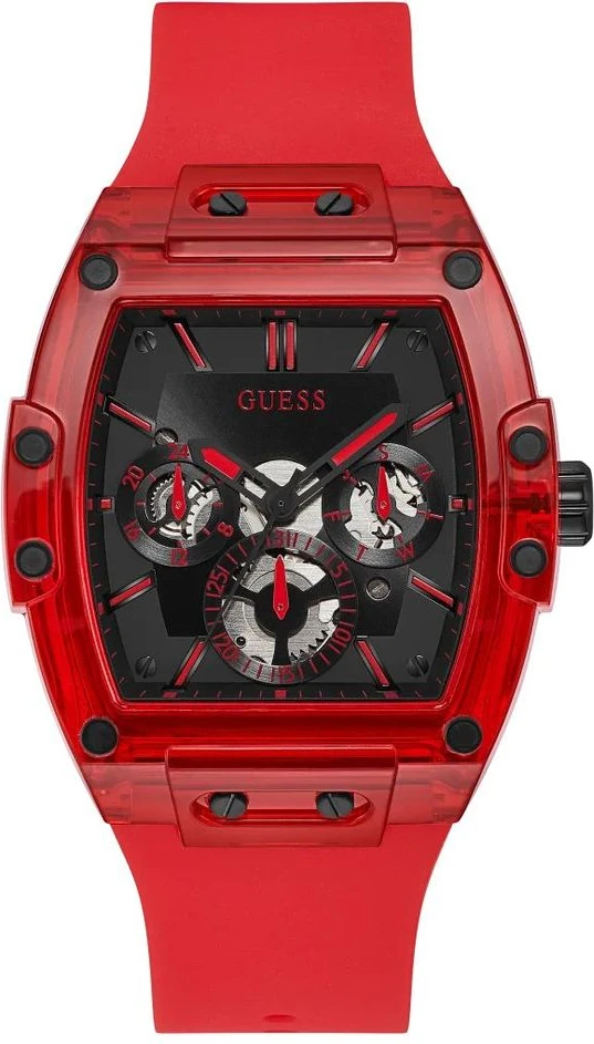 GUESS Красные синтетические спортивные часы
