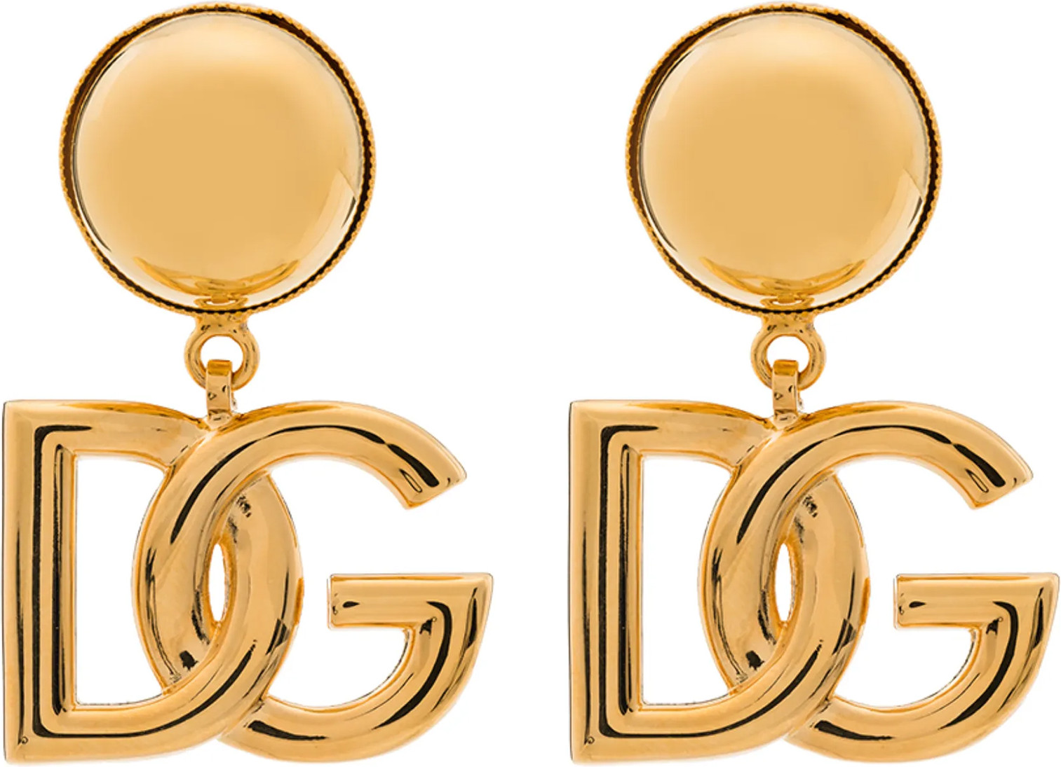 Золотые латунные серьги от Dolce & Gabbana