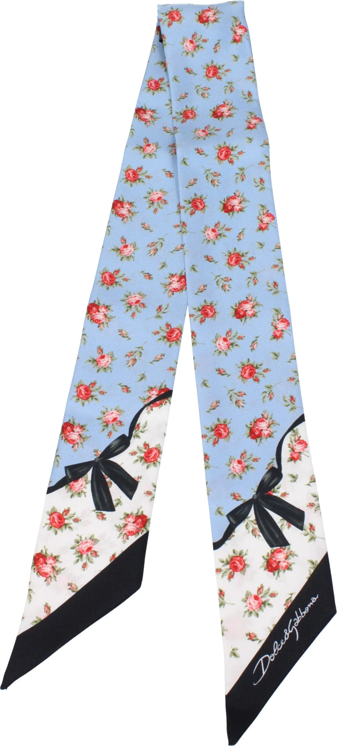 Платок Dolce & Gabbana Light Blue Шелковый Платок