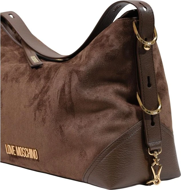 Женская сумка LOVE MOSCHINO коричневая из полиэстера