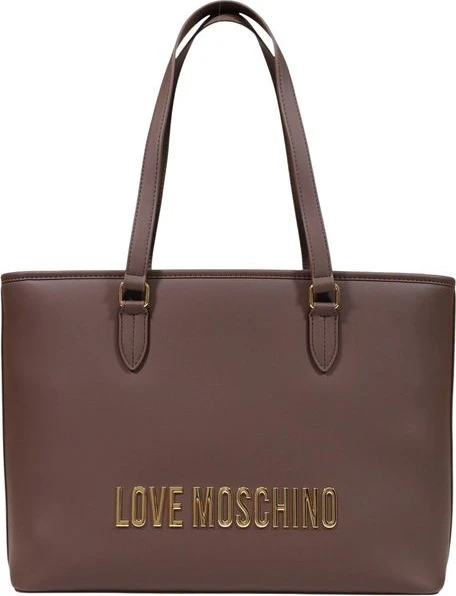 Сумка LOVE MOSCHINO коричневая из полиуретана