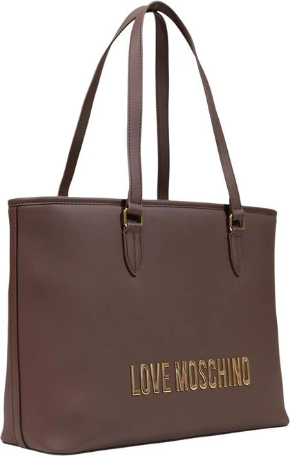Сумка LOVE MOSCHINO коричневая из полиуретана