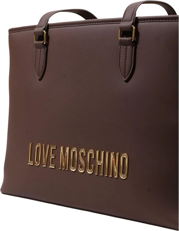 Сумка LOVE MOSCHINO коричневая из полиуретана