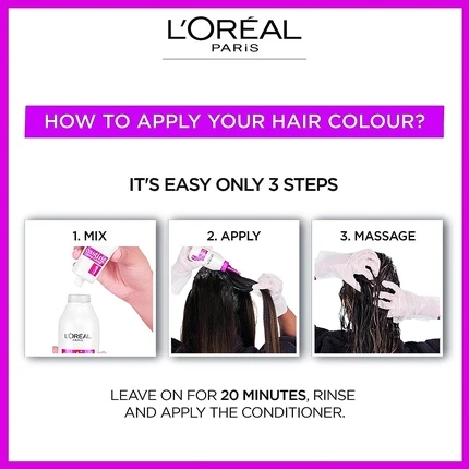 L'Oreal Paris Medium Brown Glossy Hair Colour