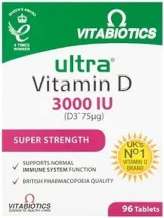 Vitabiotics Ultra Vitamin D 3000iu Super Strength Таблетки