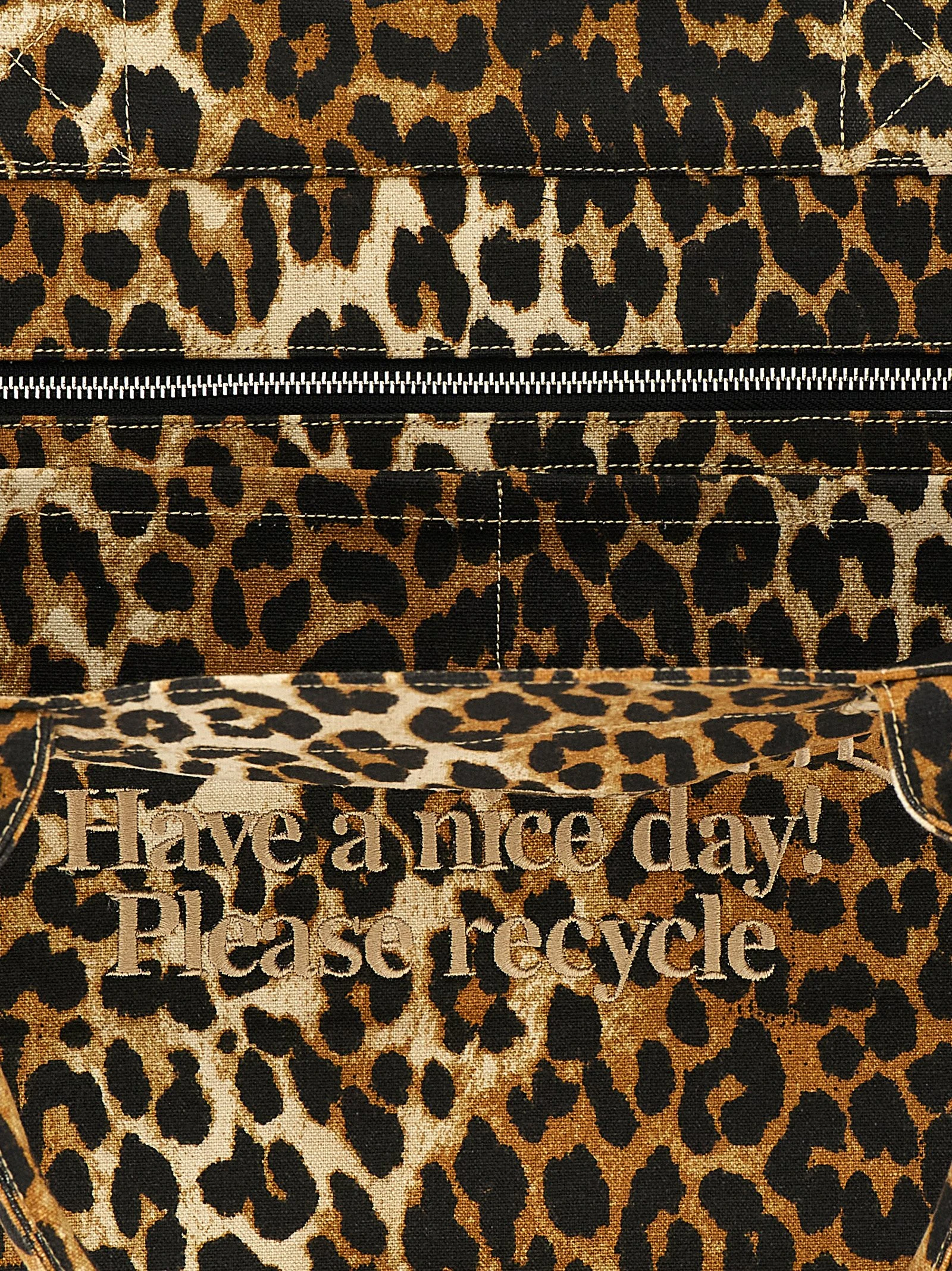 Tote Bag GANNI Leopard XXL