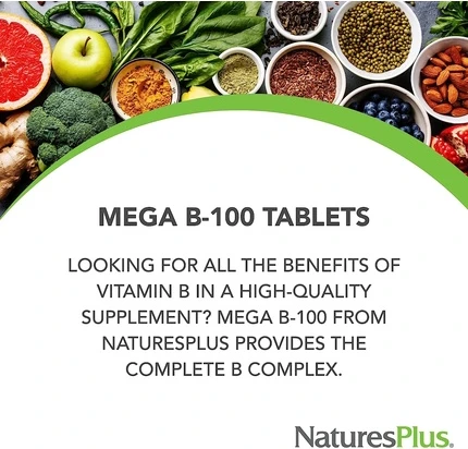 Пищевая добавка Nature's Plus Mega B-100