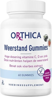 Health Supplement Orthica Resistance Gummies