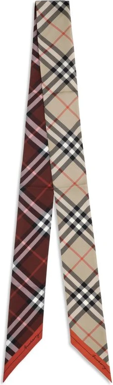 Шелковый шарф Burberry бежевого цвета