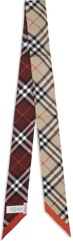 Шелковый шарф Burberry бежевого цвета