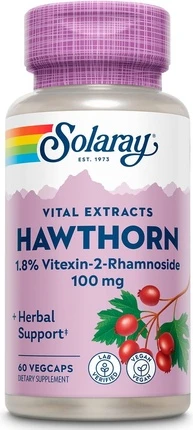Пищевая добавка Solaray Hawthorn Extract