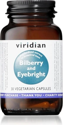 Биологически активная добавка Viridian Bilberry With Eyebright