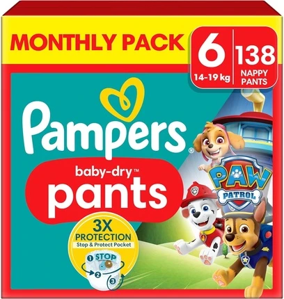Трусики-подгузники Pampers Baby-Dry