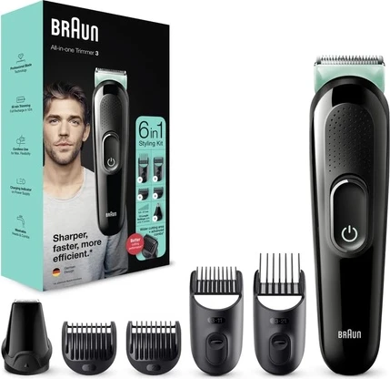 Триммер для бороды и машинка для стрижки волос BRAUN Multi-Grooming-Kit 3